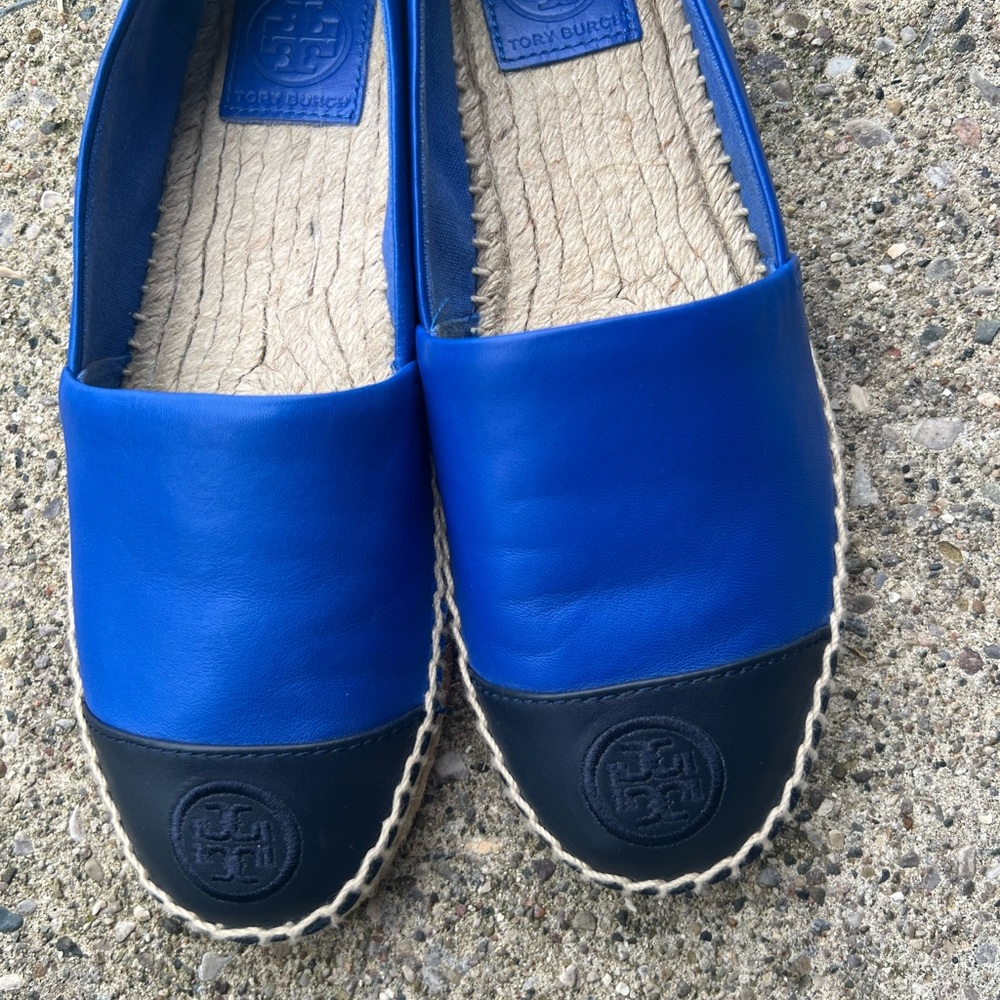 Tory Burch Color Block Espadrilles Sz 7 - image 3